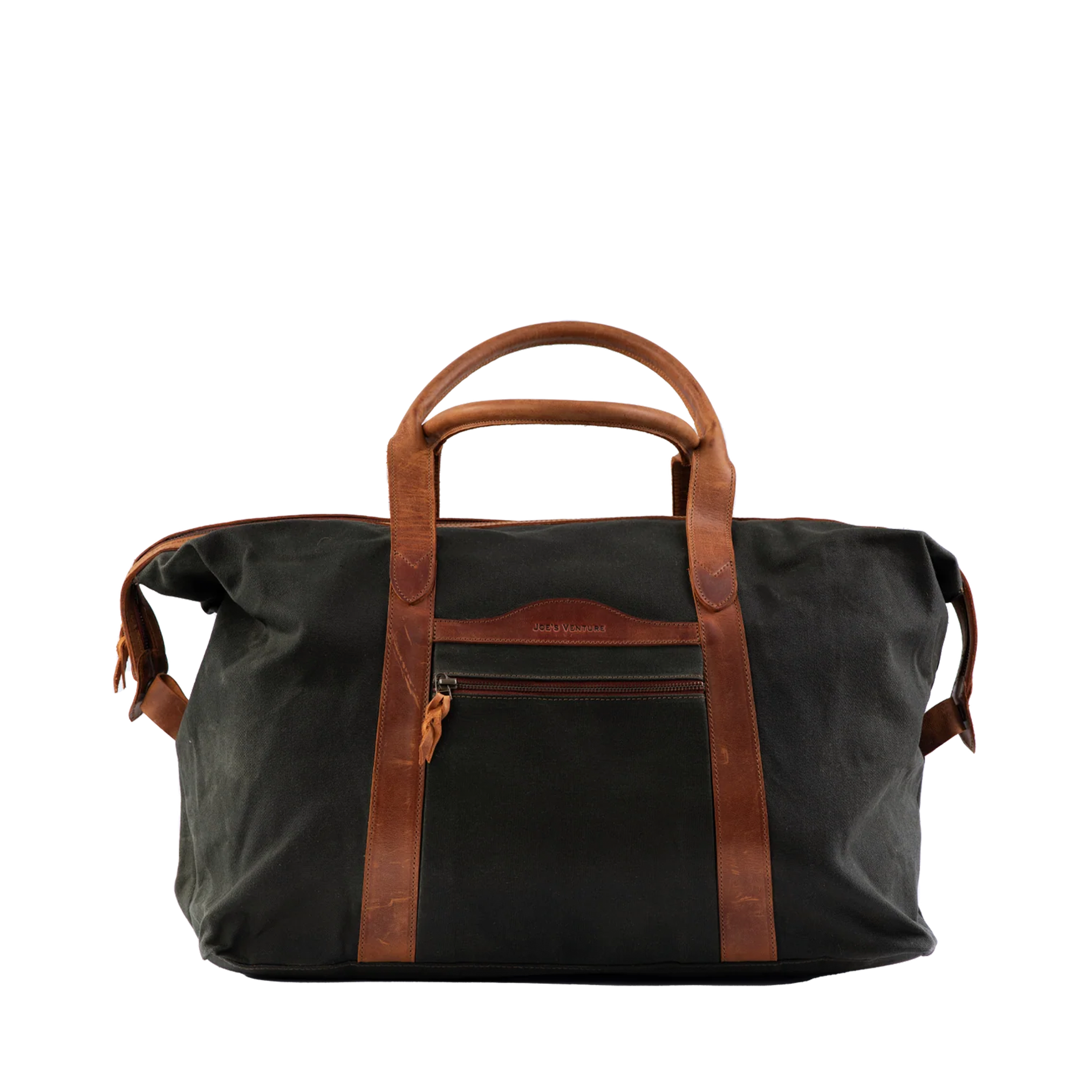 Waxed-Canvas Leather "Travel Duffle" Bag Vintage Handcrafted
