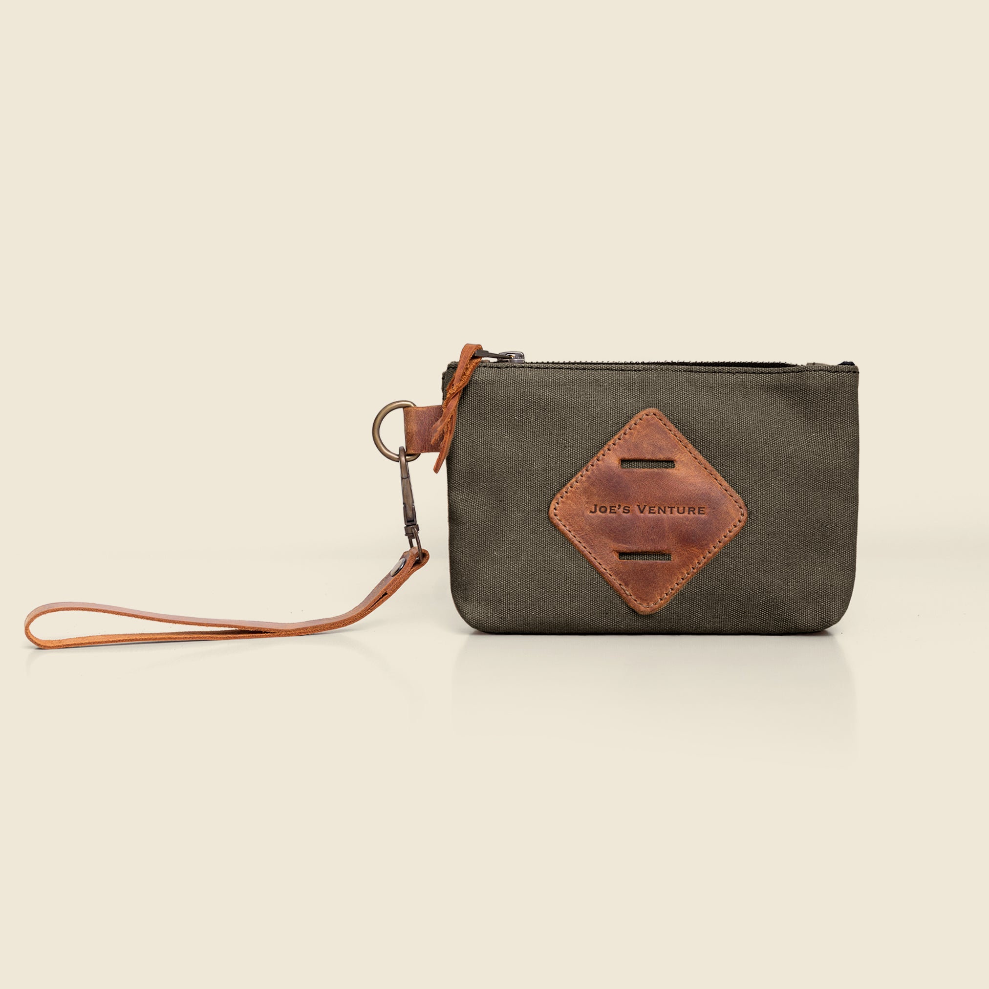 Vintage Handcrafted Waxed-Canvas EDC Pouch